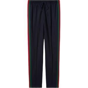 Технический джерси спортивные штаны с сеткой GUCCI, синий