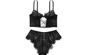 Комплект женского нижнего белья Victoria's Secret, цвет Black
