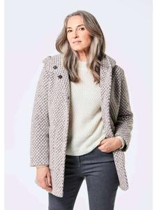 Пальто GOLDNER, цвет rosé/grau/gemustert