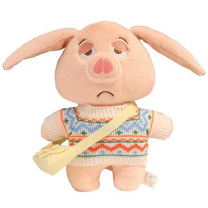 Мягкая и милая трансформирующаяся плюшевая кукла свинка высотой 30 см MLING, белый