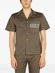 Рубашка с короткими рукавами и карманом Department 5, зеленый