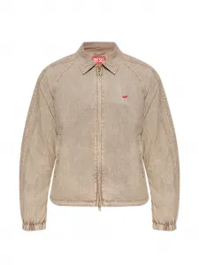 Куртка на молнии Diesel, бежевый