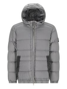 Stone Island 4100040 Бесшовная куртка Tunnel Nylon Down-TC с капюшоном, серый
