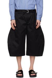 Хлопковые брюки чинос Sacai, черный