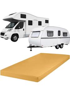 Redbest  Односпальная трикотажная простыня на резинке для караванов, автодомов и лодок, Питтсбург, желтый цвет