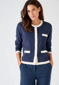 Двухцветный кардиган Damart, Navy
