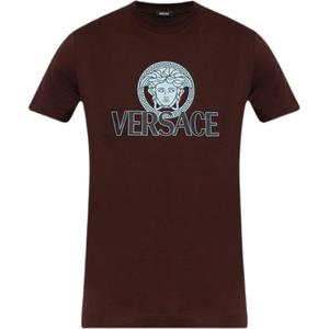 Футболка с принтом головы Медузы VERSACE, Burgundy
