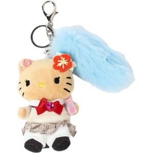 Sanrio Кулон-брелок Repipi Armario Hello Kitty в виде плюшевой куклы в черной кожаной школьной форме JK в стиле ученицы