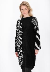 Кардиган myMo ROCKS Cardigan, Black/Offwhite/Black