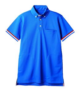 Футболка-поло унисекс с коротким рукавом 72-473 (синяя) SS Sumitomo Montblanc Медицинская униформа