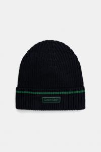 Детская шапка из смесовой шерсти Calvin Klein, темно-синий