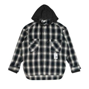 Рубашка Maison Mihara Yasuhiro Sweat Hoody Long-Sleeve Shirt, Black