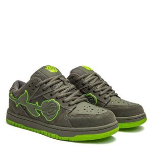 Кеды, скейтборд обувь унисекс низкий верх зеленый Youthloser