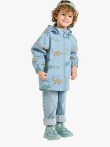 Детская куртка с принтом динозавра waterproof Lindex, Light Blue