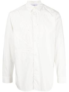 Рубашка с длинными рукавами и молнией Post Archive Faction, белый