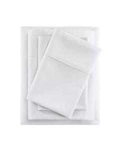 Охлаждение Смесь хлопка плотностью 600 нитей, 4 шт. Наборы простыней Beautyrest, слоновая кость/кремовый