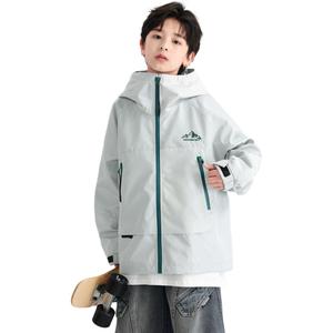 Детская куртка с капюшоном Moderate EASTERN CAMEL, светло-серый зеленый