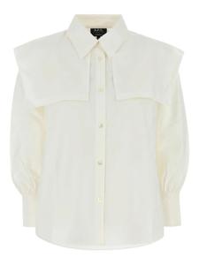 Хлопковая рубашка APC A.P.C., белый