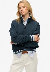 Джемпер Superdry & Co COUNTRY CLUB EMBOSSED HALF-ZIP, Eclipse Navy/Blue