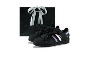 Adidas Originals Superstar 2 устойчивые к истиранию низкие кроссовки для скейтбординга унисекс black purple