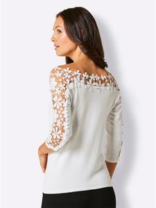 Свитер с рукавами 3/4 цвета экрю creation L