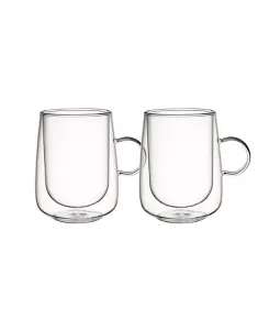 Маленький изолированный стакан для латте Artesano для горячих и холодных напитков, набор из 2 штук Villeroy & Boch, clear