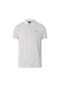 Рубашка поло - jj-42paigam пике хлопок стрейч васильковый принт Joop!, белый