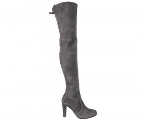 Stuart Weitzman Женские сапоги Highland Suede выше колена, Slate