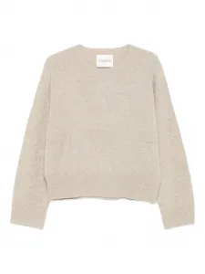 Шерстяной свитер с круглым вырезом Closed, нейтральный