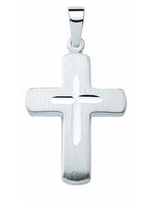 Adeliás Подвеска в виде креста из серебра 925 пробы для женщин и мужчин