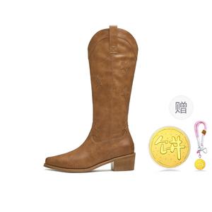 Женские сапоги до колена из коллекции Weald Wilderness Teenmix, Brown