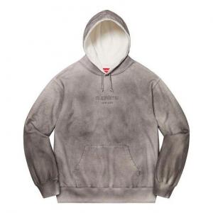 Толстовка spray hooded sweatshirt 'grey' Supreme, серый