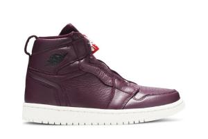Кроссовки Air Jordan Wmns Air Jordan 1 Retro High Zip 'Bordeaux', красный