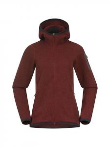 Bergans Вязаная толстовка W KAMPHAUG красного цвета