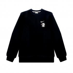 Nike Клубные Толстовка унисекс, черные, с круглым вырезом, средней толщины, стандартного размера