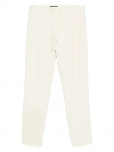 Брюки со складками и завязками Fabiana Filippi, нейтральный