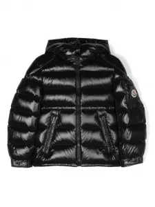 Пуховик Maire с логотипом Moncler Enfant, черный