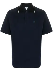 Рубашка поло с вышитым логотипом Loewe, синий