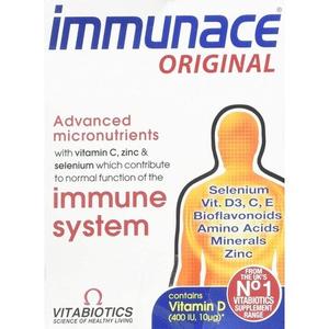 Vitabiotics с бетакаротином, витаминами и минералами, 30 таблеток, Immunace