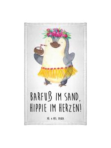 Mr. & Mrs. Panda Летнее полотенце в стиле хиппи с надписью белого цвета