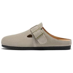 DAPHNE Женские бесшумные износостойкие тапочки с закрытым носком серые, цвет Gray