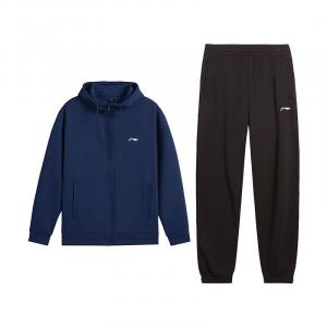 Линия повседневной спортивной одежды для мужчин Li-Ning, navy top+черный pants