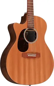 Акустико-электрогитара Martin OMC-X2EL Zircote Special с левосторонней ориентацией, корпус Grand Auditorium, цельная верхняя дека из сапеле