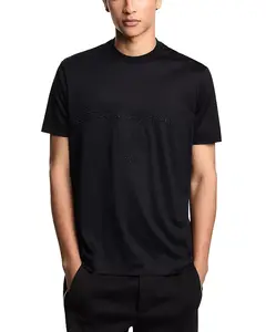 Футболка с логотипом Emporio Armani, черный