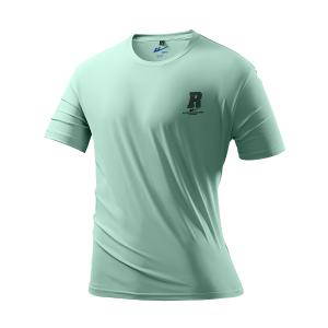 Футболка мужская с круглым вырезом, умеренный прямой крой WARRIOR, aqua зеленый