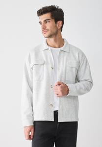 Толстовка Pier One Zip-up sweatshirt, Light Grey Melange/Mottled Light Grey