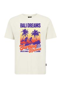 Рубашка Oldskull Wrldvibe Bali Beam Graphic, от белого