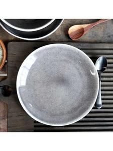 Тарелка для торта CALAIS серая 20 см Chic Antique