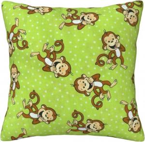 CarXs Подушка Green Clever Monkey с двусторонним принтом Green Clever Monkey
