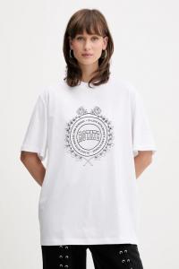 Хлопковая футболка Rotate, белый